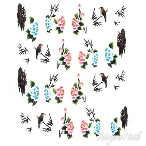 2D Nail Art One Stoke Sticker