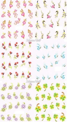 2D Nail Art Sticker
