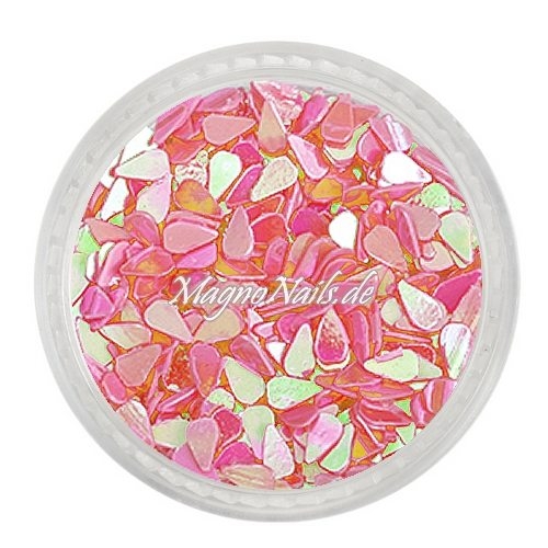 Glitter Shapes - Einlegemotive - Tropfen pink Nail Art Nails Nagel Nögel Nailart Einleger