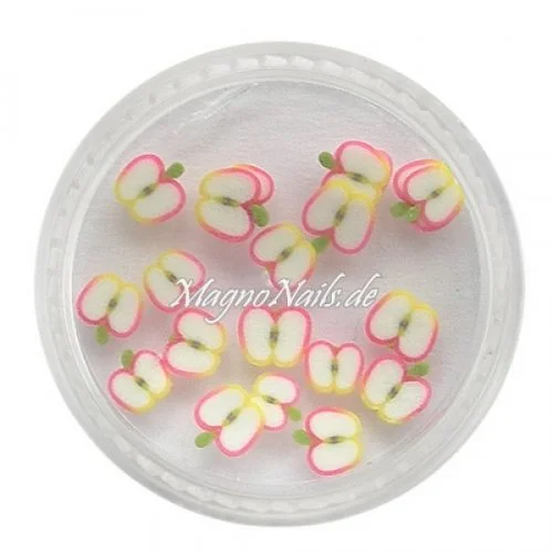 Einlegemotive - Fimo Früchte - Apfel Nails Nagel Nögel Nailart