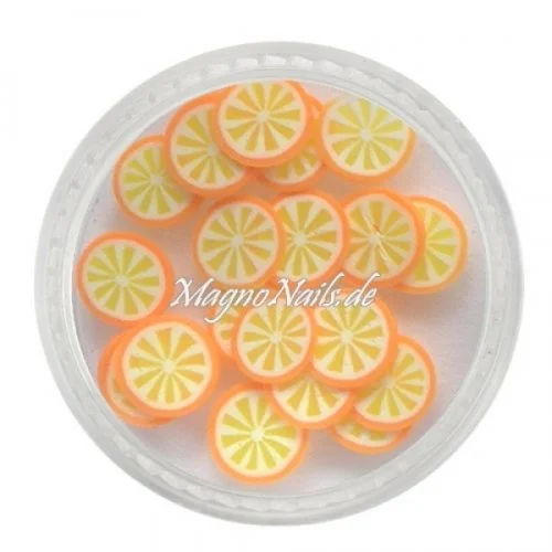 Einlegemotive - Fimo Früchte - Orange Nails Nagel Nögel Nailart