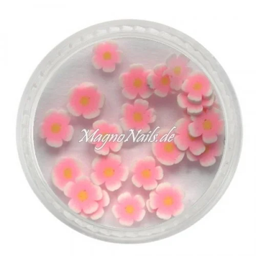 Einlegemotive - Fimo Shapes - Blume rosa Nail Art Nails Nagel Nögel Nailart