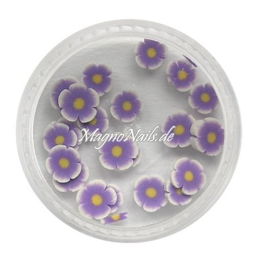 Einlegemotive - Fimo Shapes - Blume lila Nail Art Nails Nagel Nögel Nailart