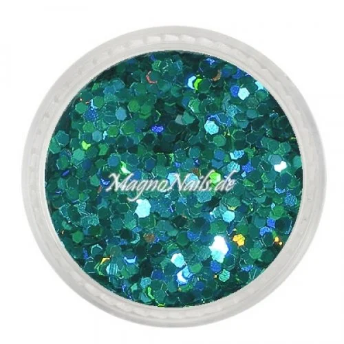 Nail Art Pailetten grün-blau hologramm 1mm Nägel Nails Nailart Nageldesign Nagel GlitzerPailetten