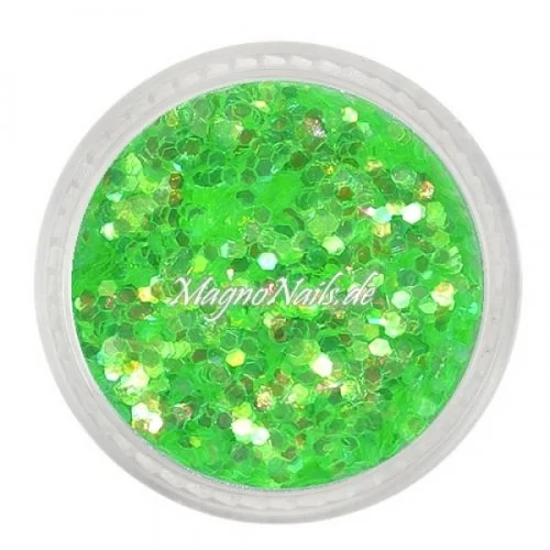 Nail Art Pailetten neongrün 1mm Nägel Nails Nailart Nageldesign Nagel GlitzerPailetten