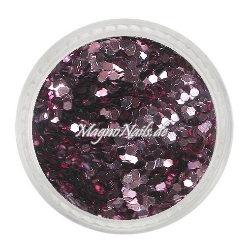 Nail Art Pailetten altrosa metallic 1mm Nägel Nails Nailart Nageldesign Nagel Glitzer Pailetten