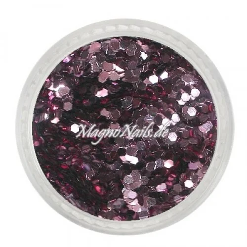 Nail Art Pailetten altrosa metallic 1mm Nägel Nails Nailart Nageldesign Nagel Glitzer Pailetten