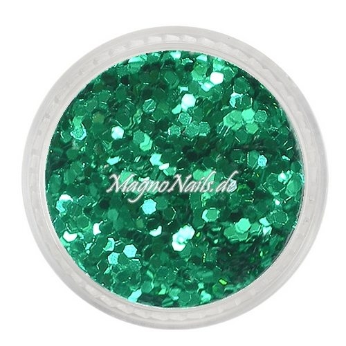 Nail Art Pailetten grün metallic 1mm Nägel Nails Nailart Nageldesign Nagel GlitzerPailetten