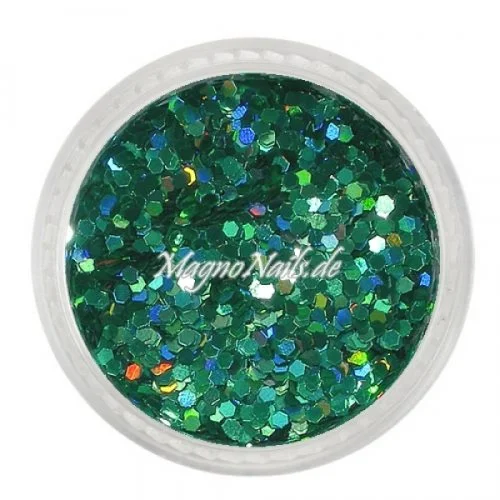 Nail Art Pailetten grün hologramm 1mm Nägel Nails Nailart Nageldesign Nagel GlitzerPailetten