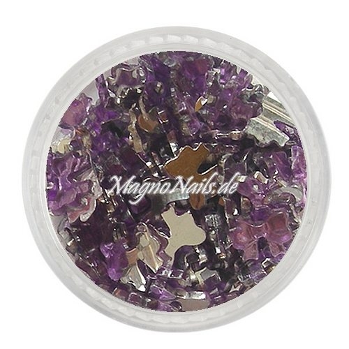 Strasssteine - Schleife flieder Nageldesign Nägel Nails Nagelstudio Einleger Nailart