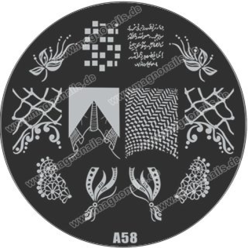 Nail Stamping Schablone