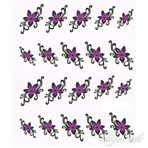 2D Nail Art One Stoke Sticker