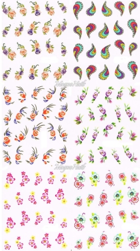 2D Nail Art Sticker