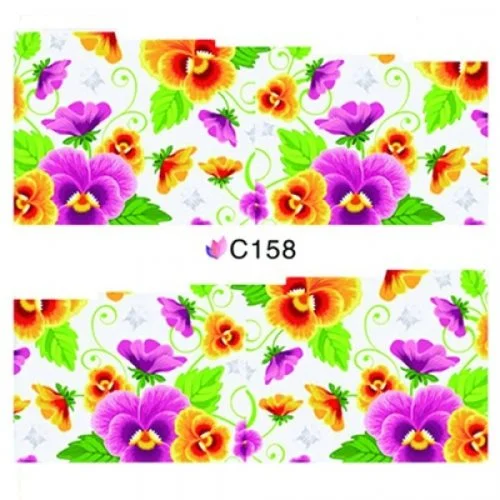 2D Nail Art One Stoke Sticker