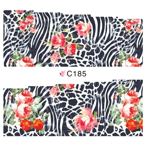 2D Nail Art One Stoke Sticker