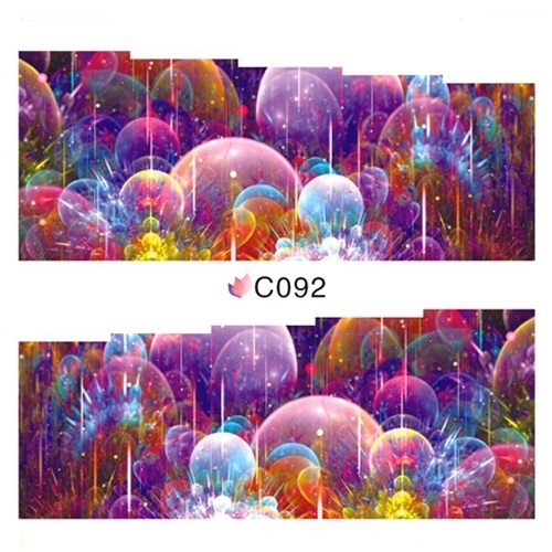 2D Nail Art One Stoke Sticker