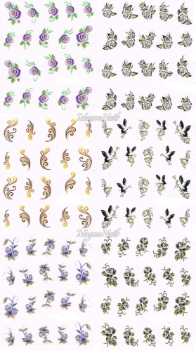 2D Nail Art Sticker