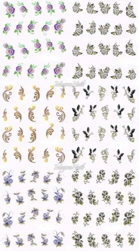 2D Nail Art Sticker
