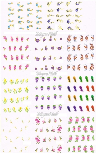 2D Nail Art Sticker