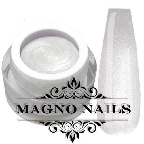 UV Gel - Pearl White - Perlmutt Gel Metallic white