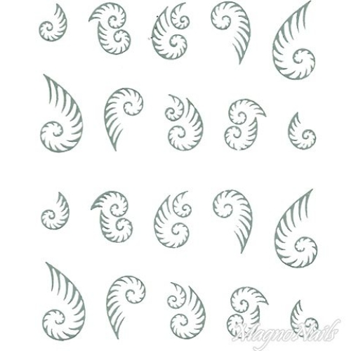 2D Nail Art One Stoke Sticker