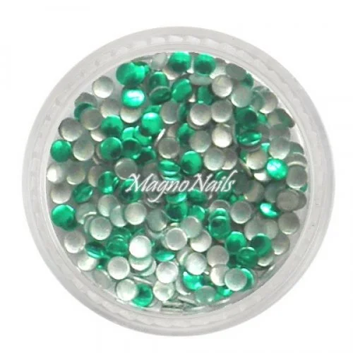 Einlegemotive - Metall Plättchen - rund grün Nail Nagelstudio Nägel Nailart Nail art