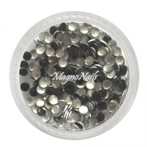 Einlegemotive - Metall Plättchen - rund schwarz Nail Nagelstudio Nägel Nailart Nail art