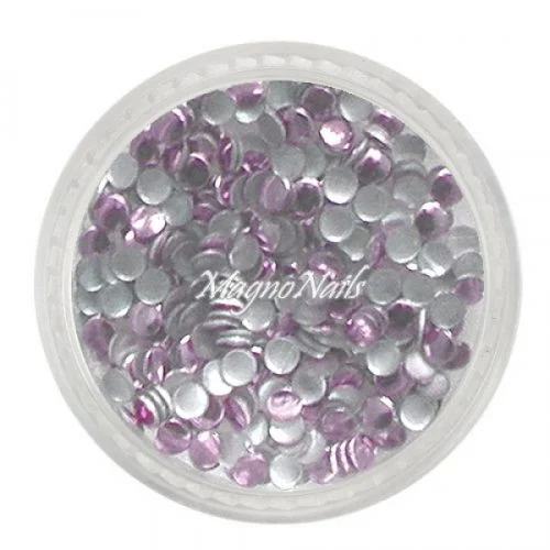 Einlegemotive - Metall Plättchen - rund rosa Nail Nagelstudio Nägel Nailart Nail art