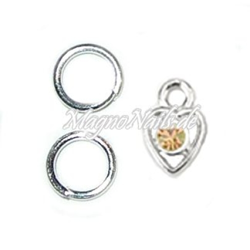 Nail Piercing Herz Nageldesign Nägel Schmuck Nails 