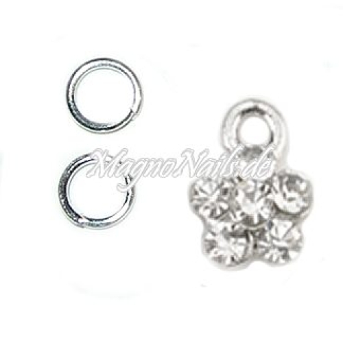 Nail Piercing Blume Nageldesign Nägel Schmuck Nails 