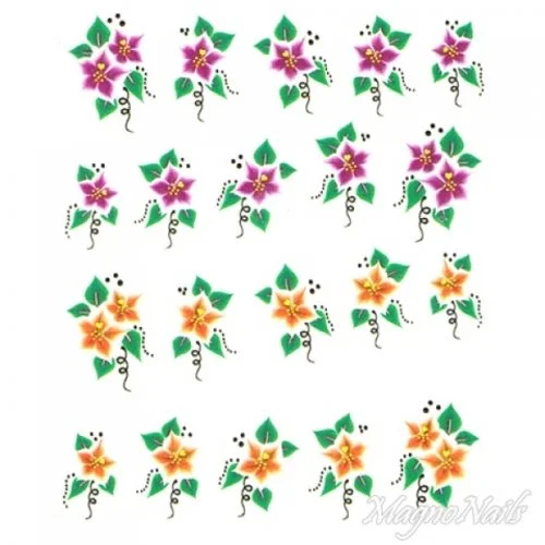 2D Nail Art One Stoke Sticker