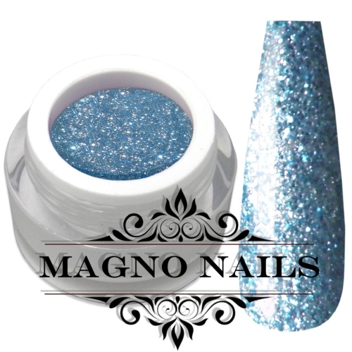 UV Gel - 827 - Glitter Gel Jeans Blue Nails Nagelgel Nögel Nail Glitzer