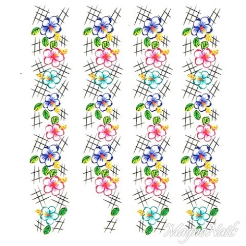 2D Nail Art One Stoke Sticker