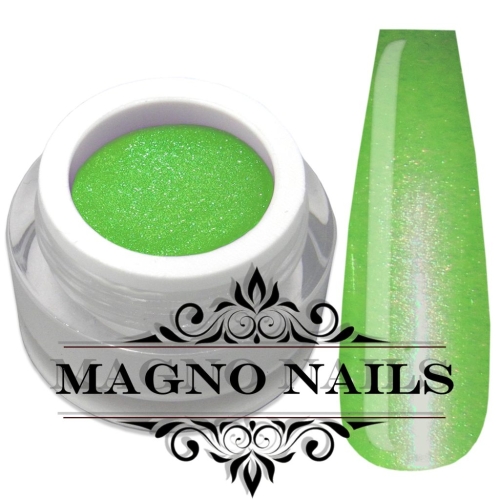 UV Gel - 846 - Glitter Gel Apple fine Nägel Nagelgel Dosen UV-Gel Color Gel Farbgel Perlmutt Perlgel neongrün