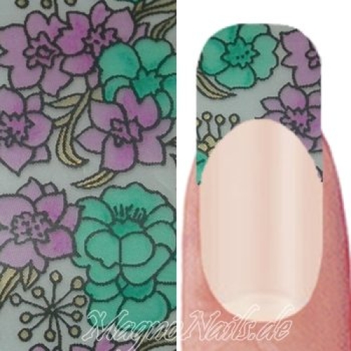 Nail Art Transfer Folie 1,5m - Nail Foil - Paradise Flowers Nailart Nails Nägel Schmuck TransferFolie Nagelfolie Nageldesign