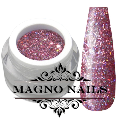 Multicolor Farbe mit Rainbogen Glitter in Pink