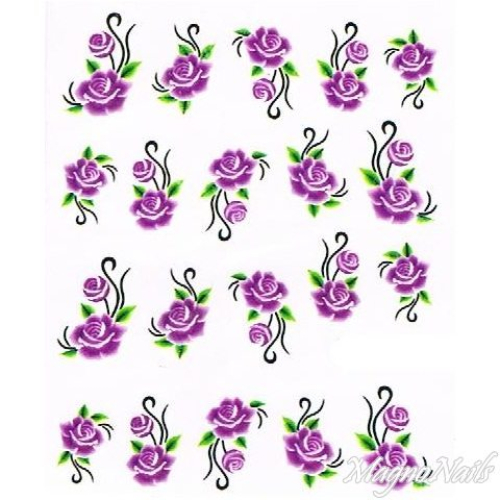 2D Nail Art One Stoke Sticker