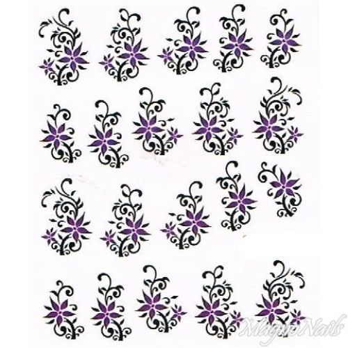 2D Nail Art One Stoke Sticker