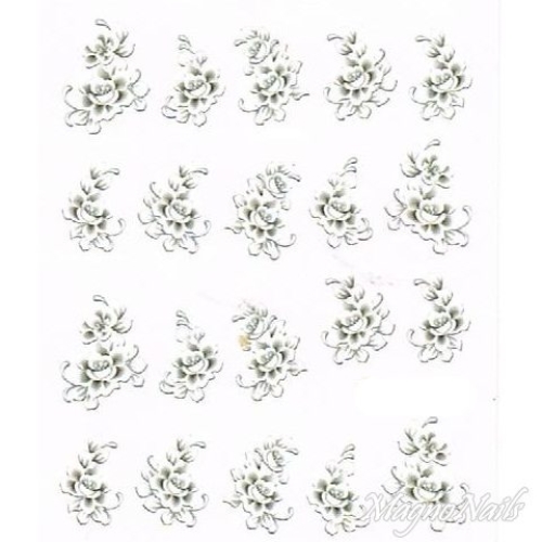 2D Nail Art One Stoke Sticker