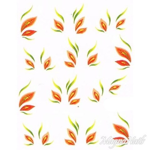 2D Nail Art One Stoke Sticker