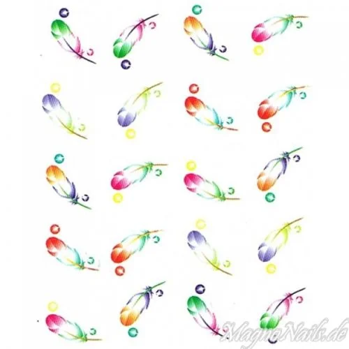 2D Nail Art One Stoke Sticker