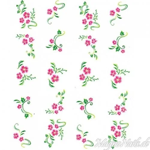 2D Nail Art One Stoke Sticker