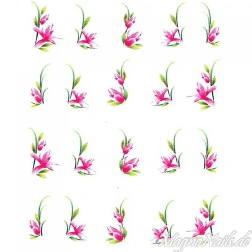 2D Nail Art One Stoke Sticker