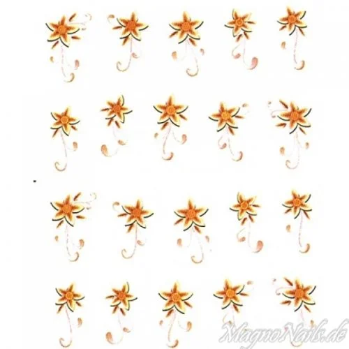 2D Nail Art One Stoke Sticker