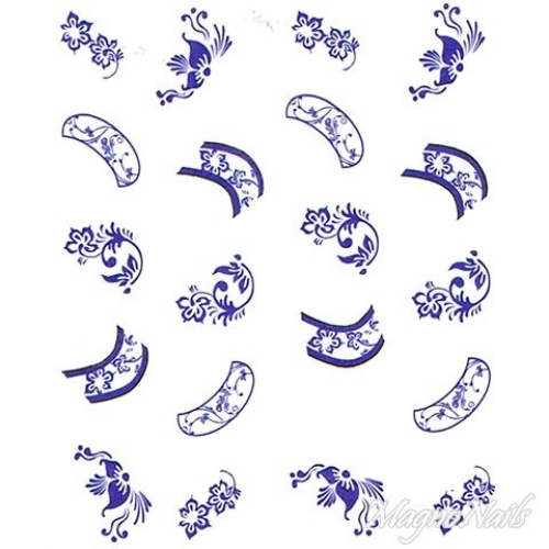 2D Nail Art One Stoke Sticker