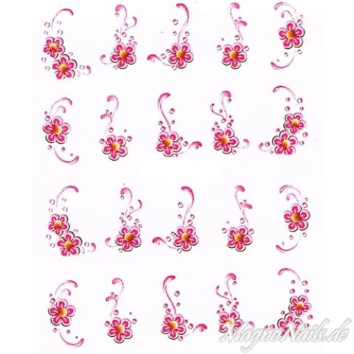 2D Nail Art One Stoke Sticker