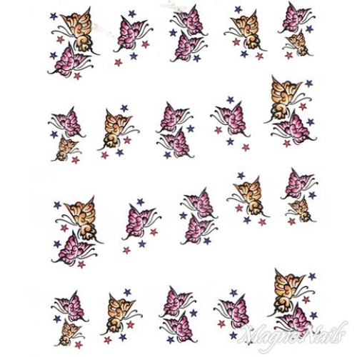 2D Nail Art One Stoke Sticker