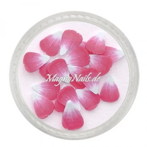 Einlegemotive - Fimo Shapes - Blüte rot Nail Art Nails Nagel Nögel Nailart