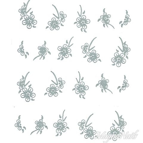 2D Nail Art One Stoke Sticker