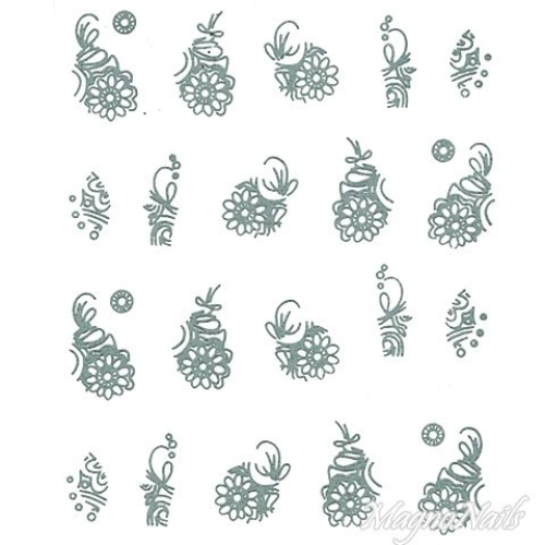 2D Nail Art One Stoke Sticker